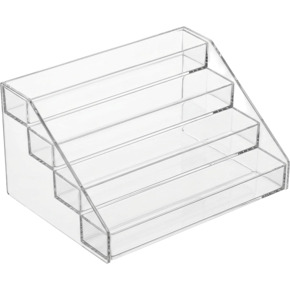 BOONT Clear Acrylic Stepped Skincare Organizer 4 Level