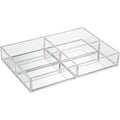 BOONT Clear Acrylic Vanity Tray Organizer Mirror Base